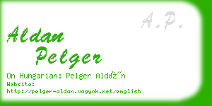 aldan pelger business card